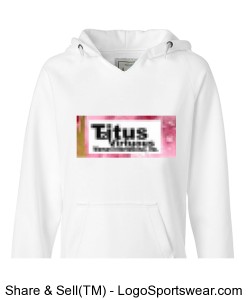 J. America Ladies Sydney Brushed V-Neck Hooded Sweatshirt Design Zoom